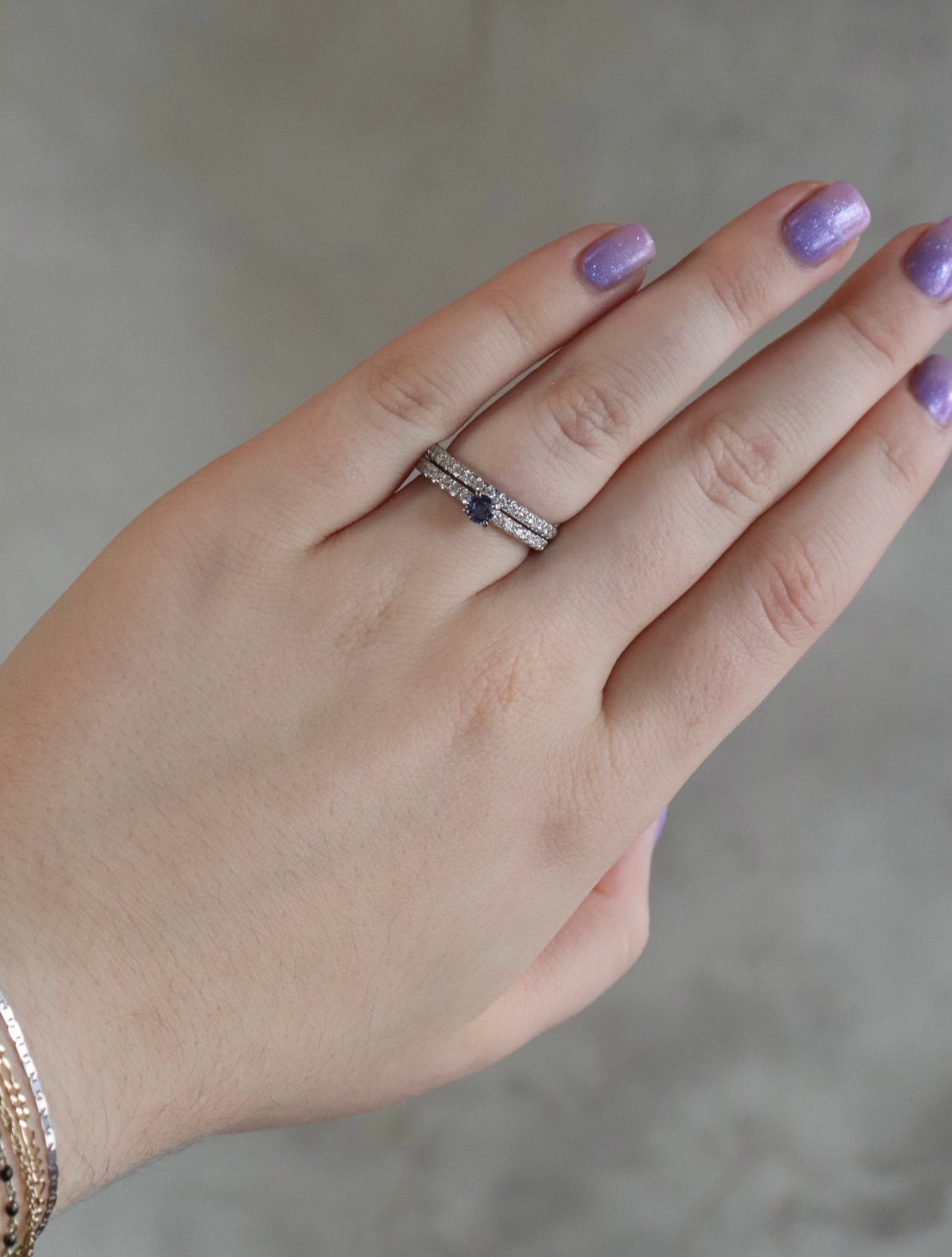 'Dakota' Yogo Sapphire Ring Set