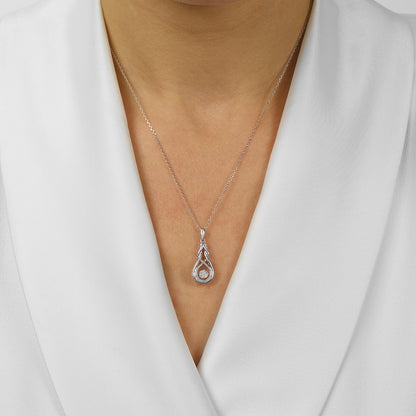 Silver Diamond 1/10Ctw Pendant