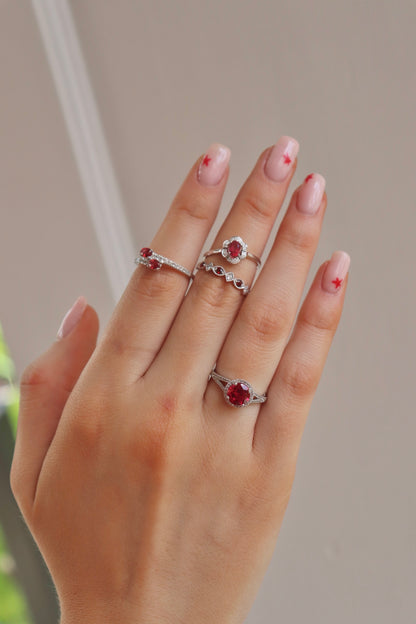 Ruby + Diamond Ring