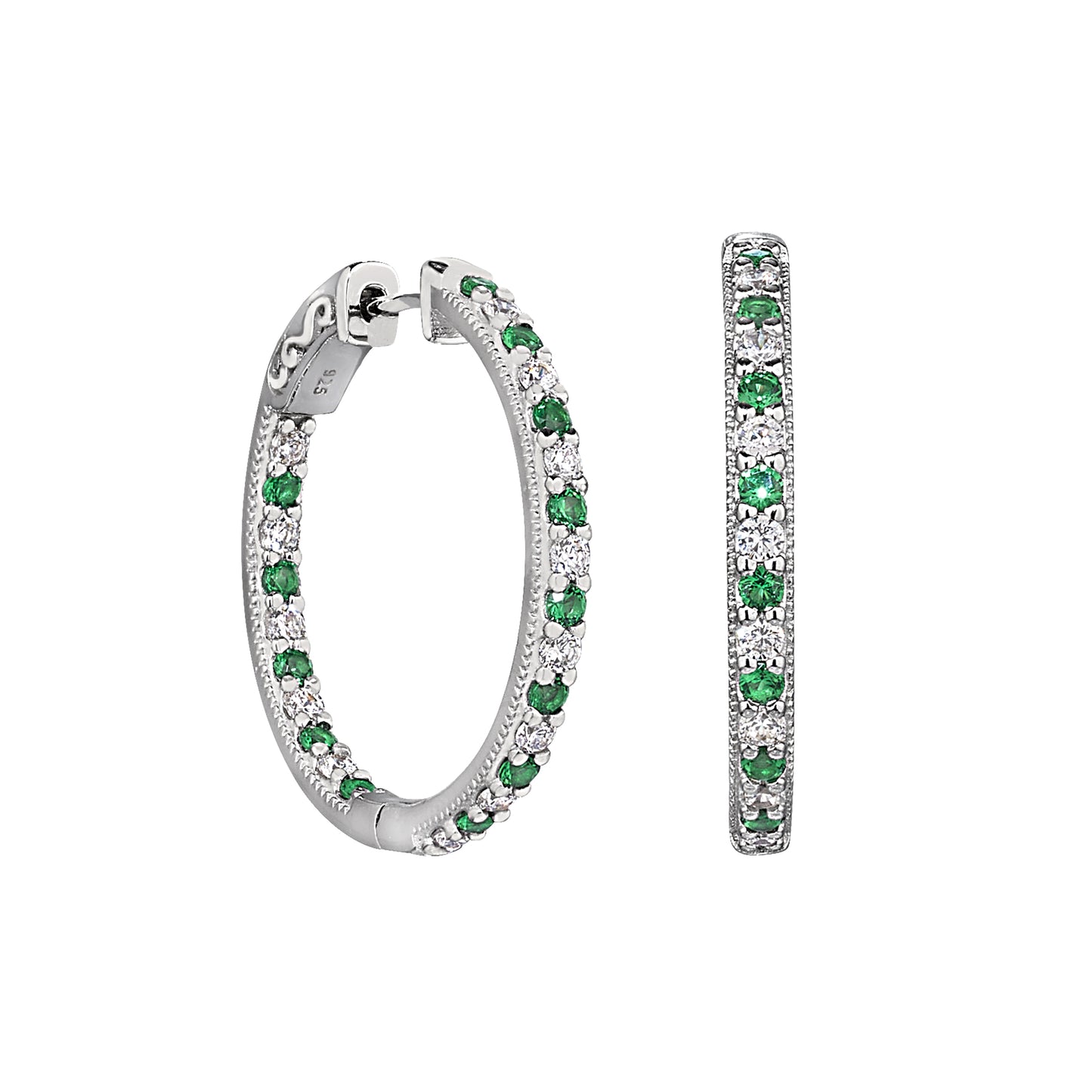 Gemstone Hoops