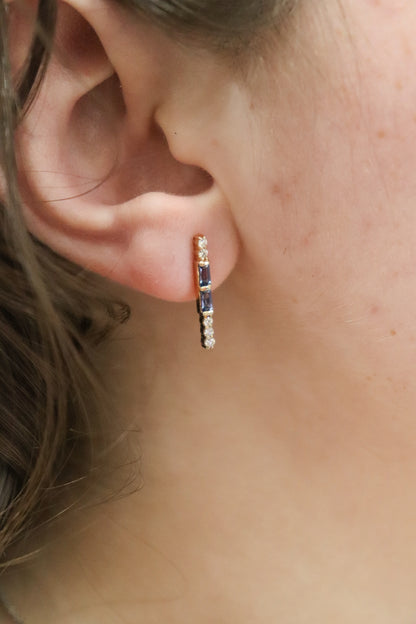 'Selena' Yogo Sapphire Earrings