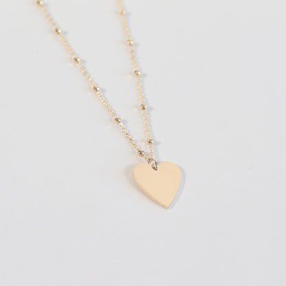 Engravable Heart Necklace