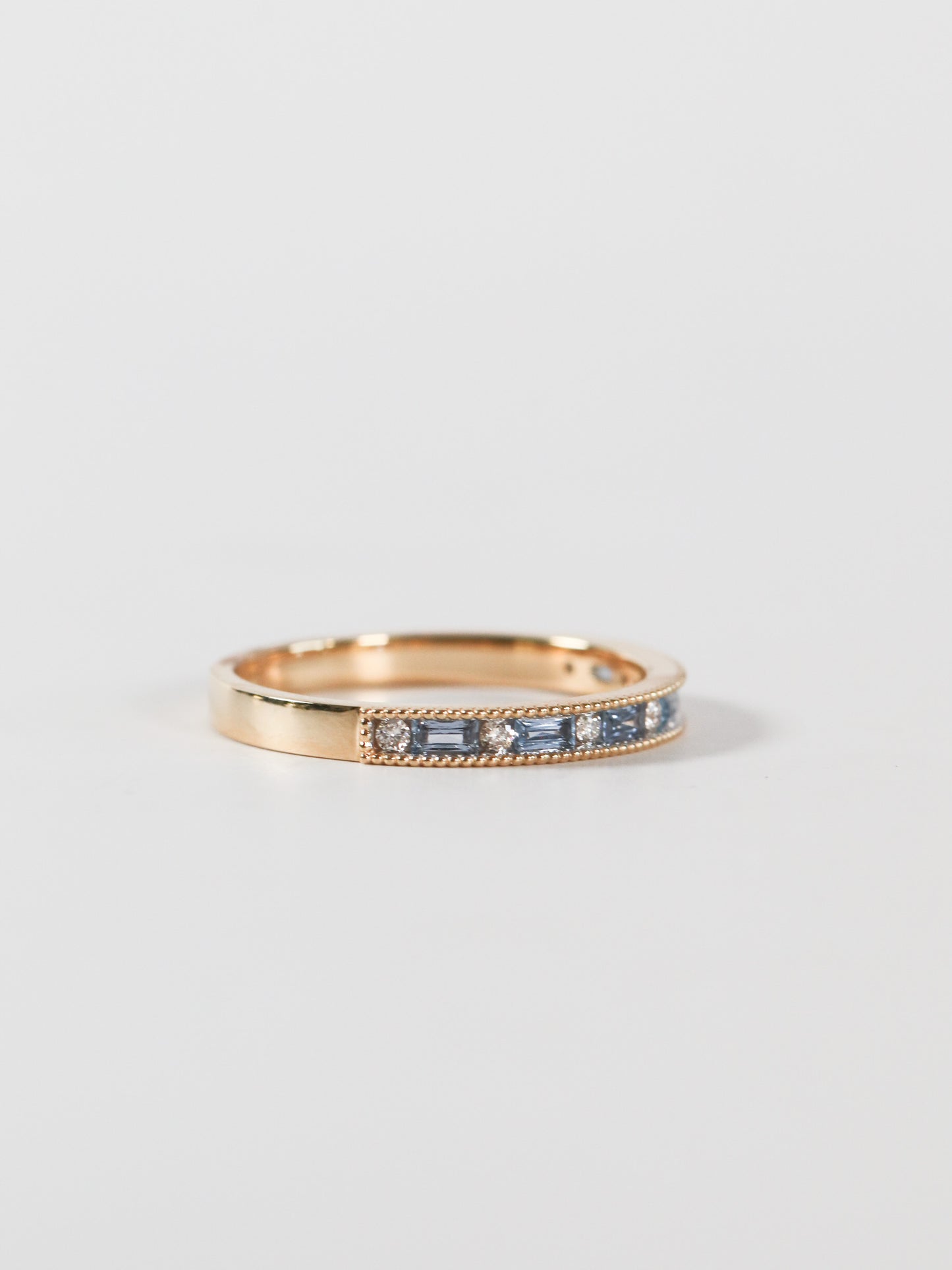 Yogo Baguette Band with Diamonds