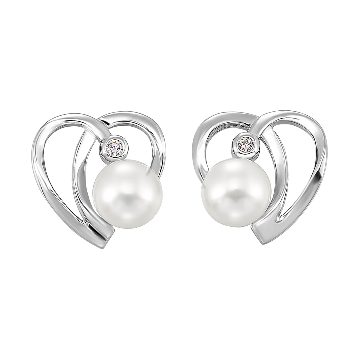 Silver Pearl Earring