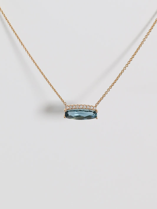 'Raia' London Blue Topaz Necklace