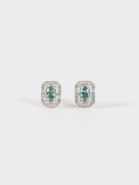 'Verena' - Montana Sapphire Studs