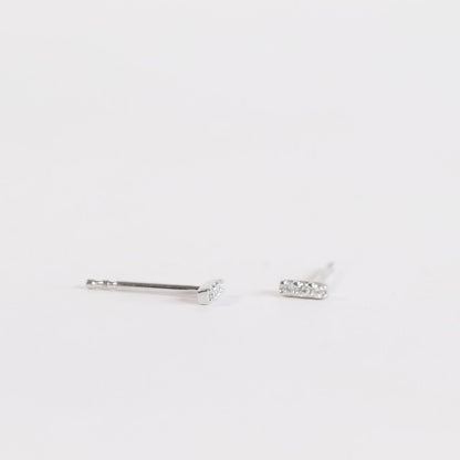 Petite Lab Grown Diamond Bar Studs