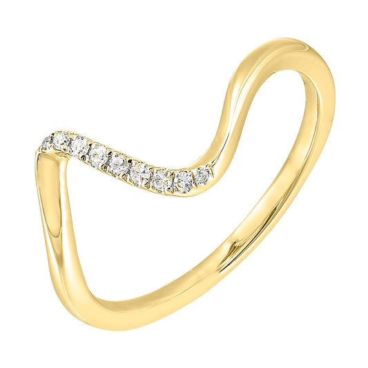 10Kt Yellow Gold Diamond 1/20Ctw Ring