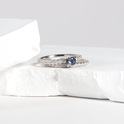 'Dakota' Yogo Sapphire Ring Set