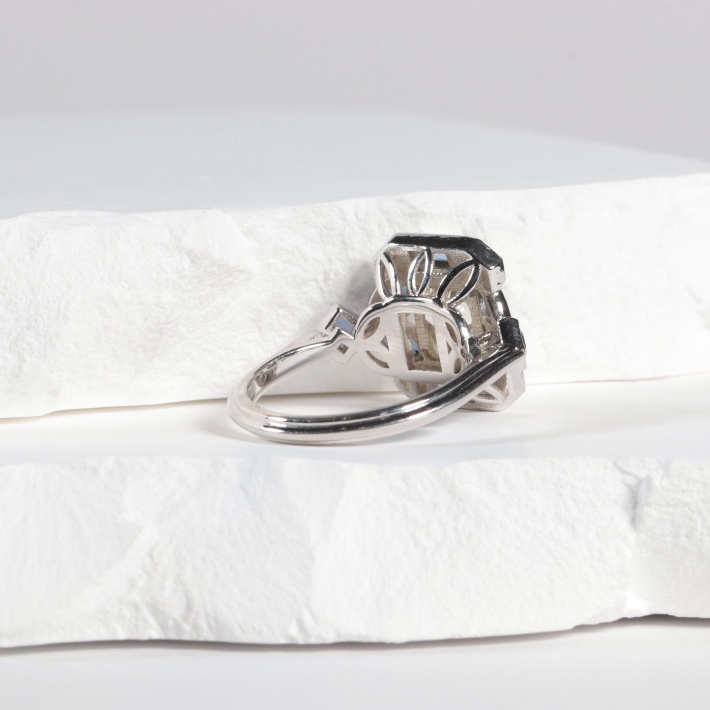 'Sylvie' Yogo Sapphire + Diamond Ring - KE Design