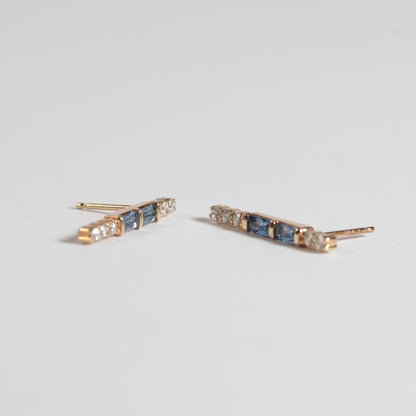 'Selena' Yogo Sapphire Earrings