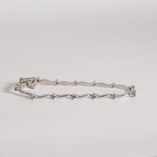 Yogo Sapphire Eternity Bracelet
