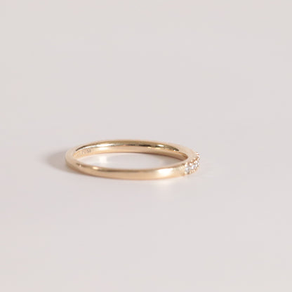 Diamond + Yellow Gold Band