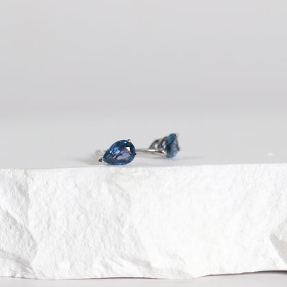 Pear Shape Yogo Sapphire Earrings