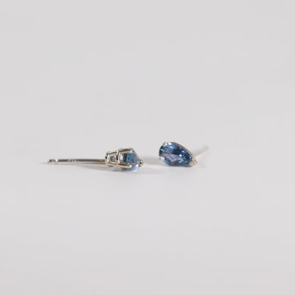 Pear Shape Yogo Sapphire Earrings