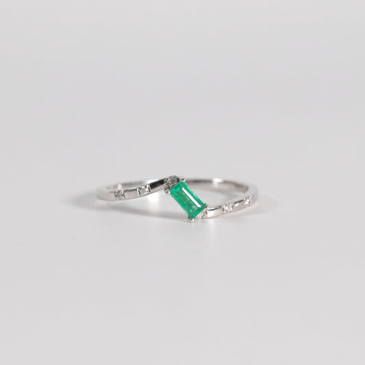 Emerald Baguette Ring