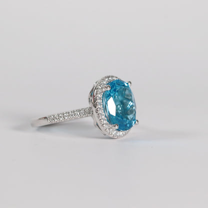 Blue Topaz Cocktail Ring