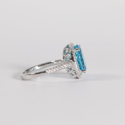 Blue Topaz Cocktail Ring