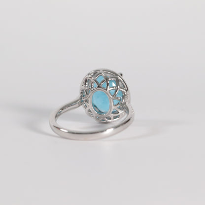 Blue Topaz Cocktail Ring