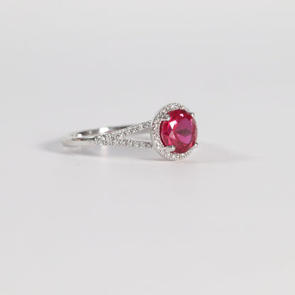 Ruby + Diamond Ring