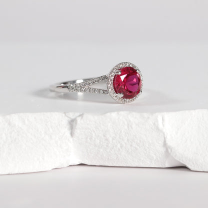 Ruby + Diamond Ring