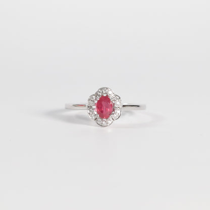 Ruby + Diamond Ring