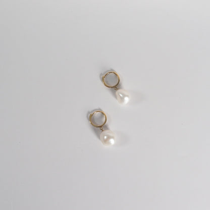 Keshi Pearl Drop Earrings