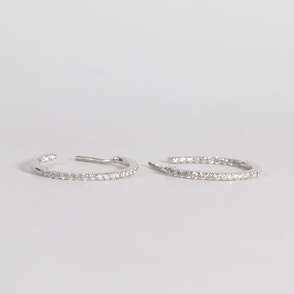 Classic Diamond Hoops