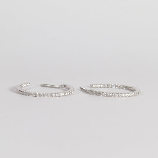 Classic Diamond Hoops