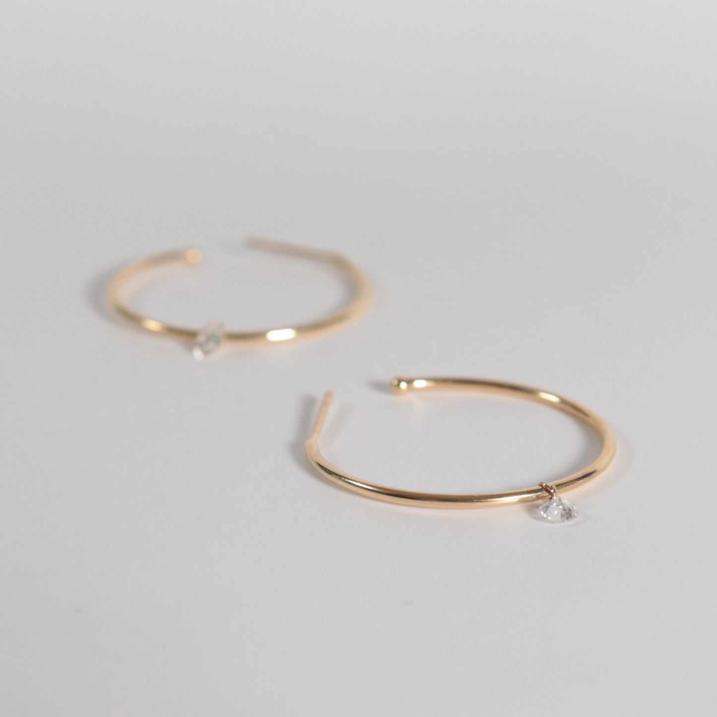 Dashing Diamonds Medium Hoop Earrings Preorder