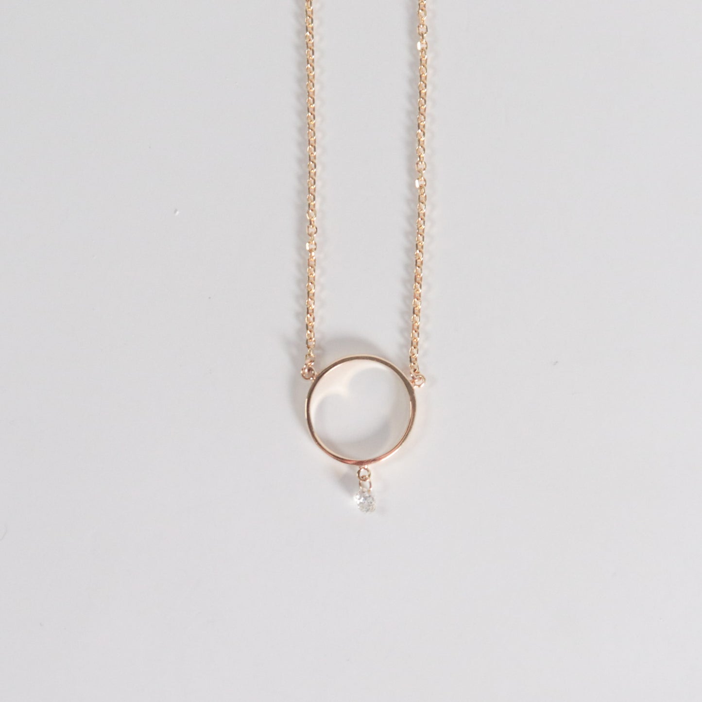 Dashing Diamonds Open Circle Necklace