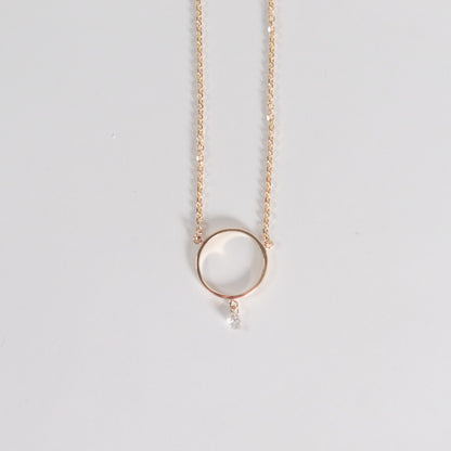 Dashing Diamonds Open Circle Necklace