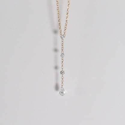 Dashing Diamonds Drop Necklace