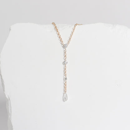 Dashing Diamonds Drop Necklace