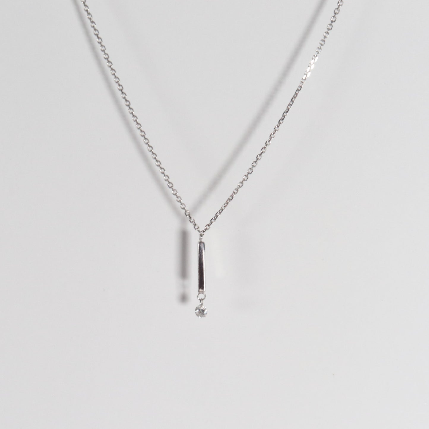 Dashing Diamonds Bar Necklace