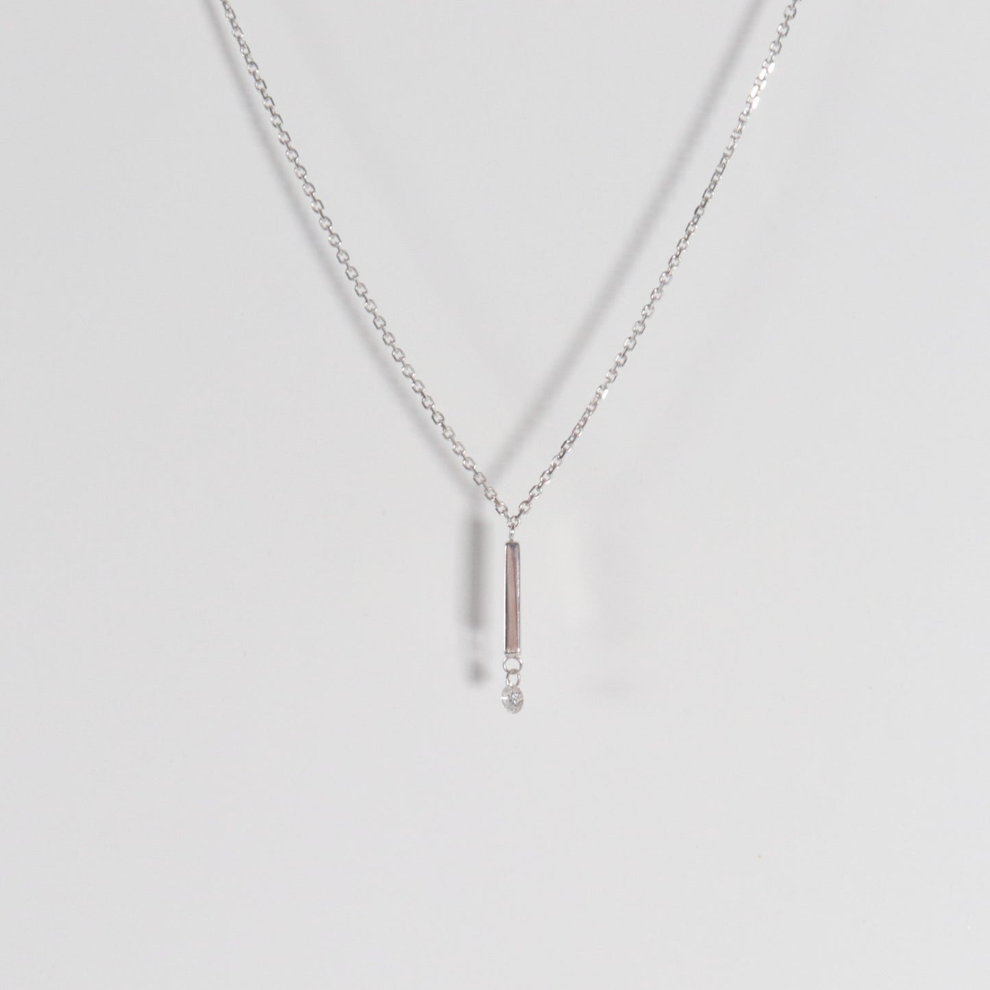 Dashing Diamonds Bar Necklace