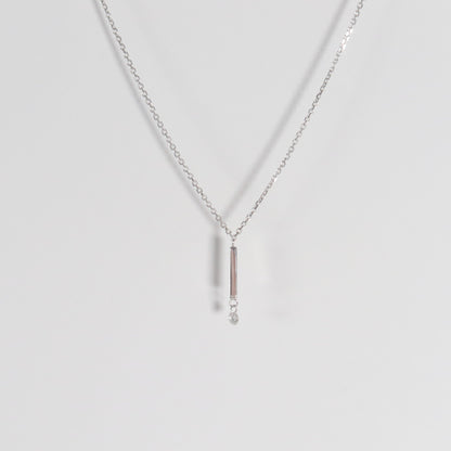 Dashing Diamonds Bar Necklace