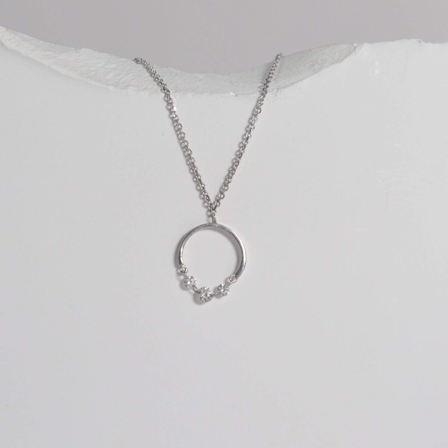 Dashing Diamonds Half Chain Necklace