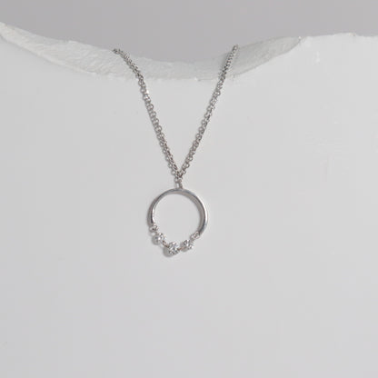 Dashing Diamonds Half Chain Necklace