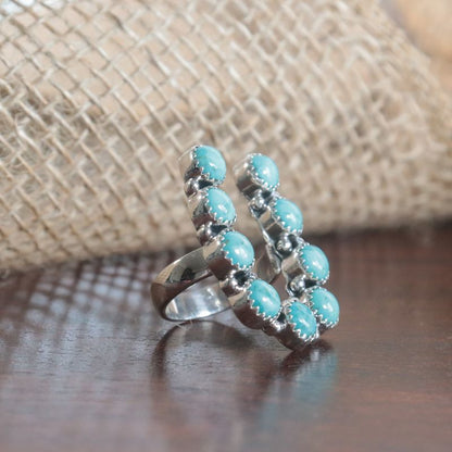 Horseshoe Kingman Turquoise Ring