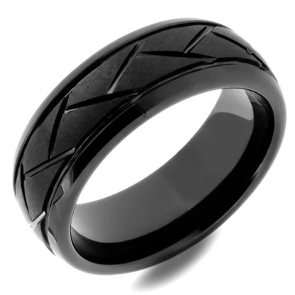 Black Tungsten Tire Tread Band