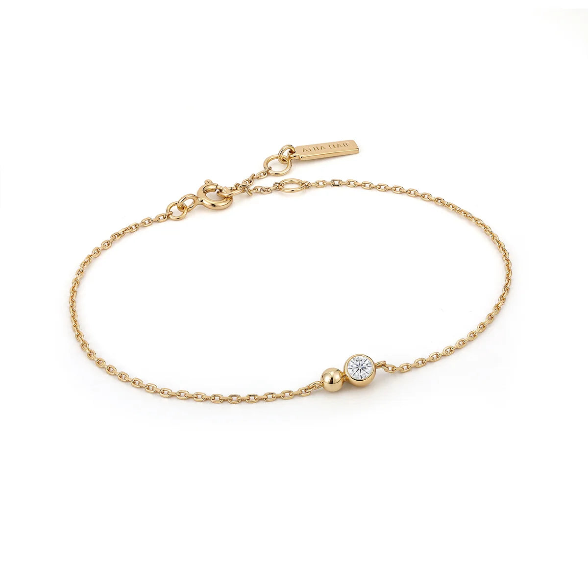 Gold Orb Sparkle Sparkle Chain Bracelet