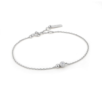 Silver Orb Sparkle Sparkle Chain Bracelet