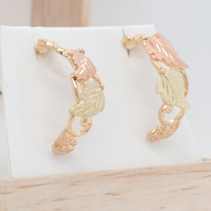 Black Hills Gold Estate Earrings