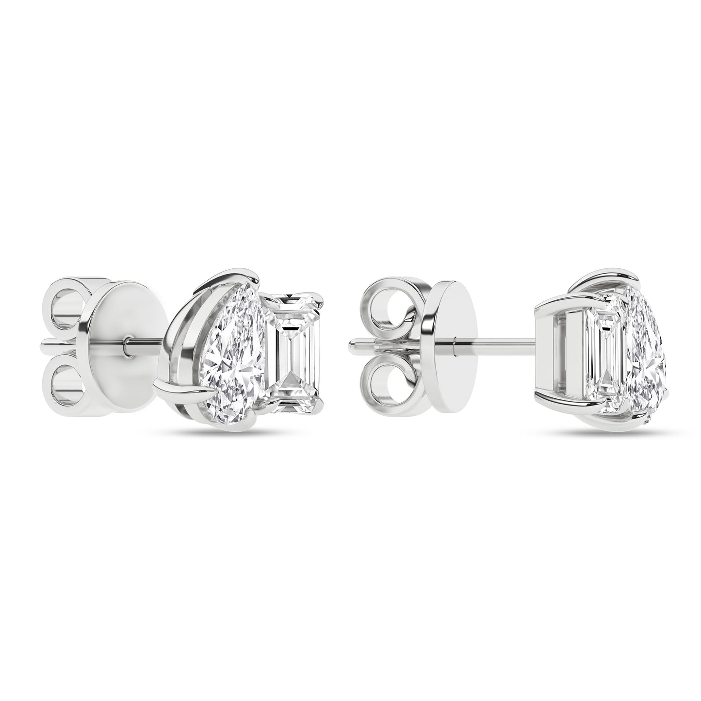 Lab Grown Diamond Toi-et-Moi Stud Earrings