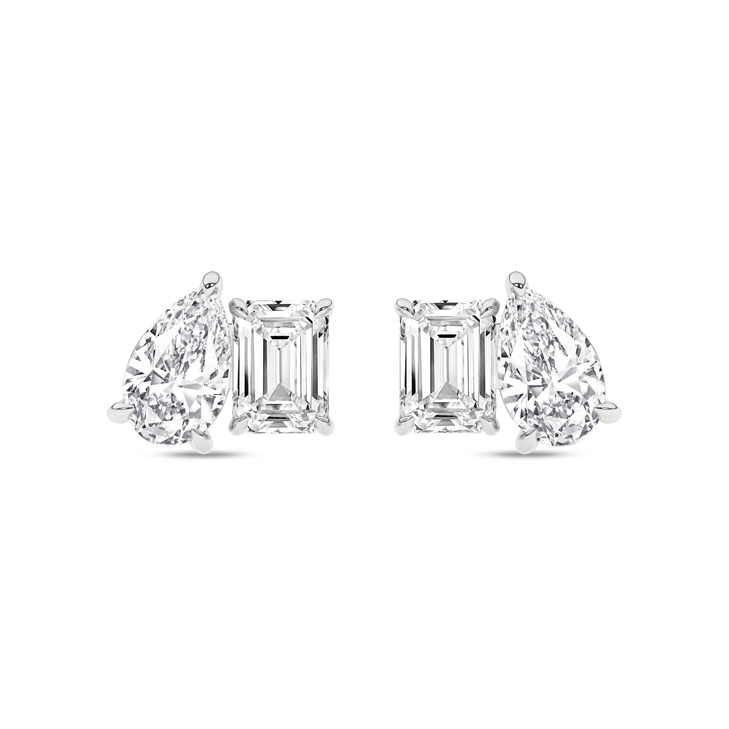 Lab Grown Diamond Toi-et-Moi Stud Earrings