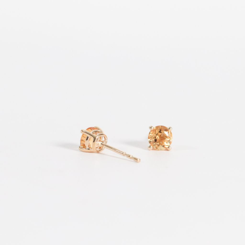 Citrine Stud Earring