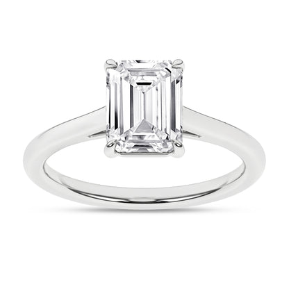 Lab Grown Diamond Emerald Cut Engagement Ring