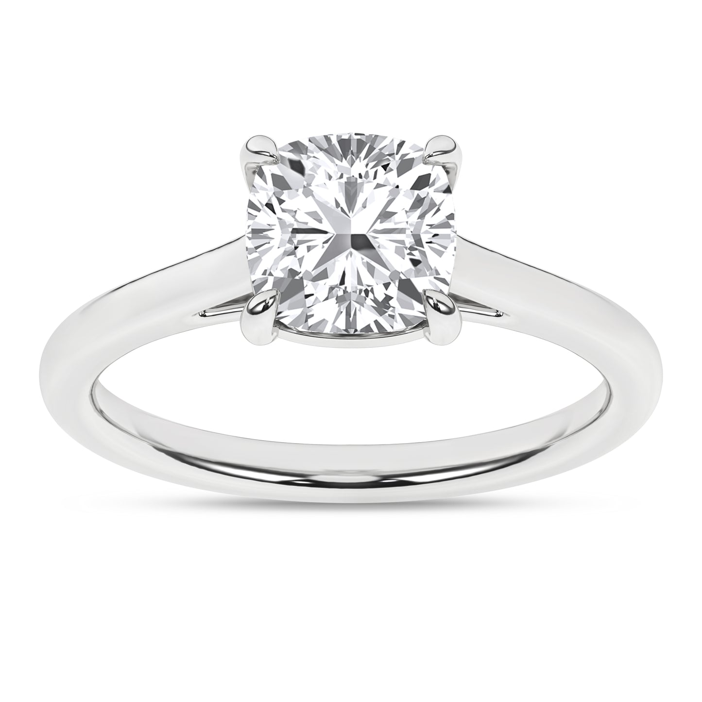 Lab Grown Diamond Cushion Engagement Ring