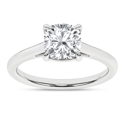 Lab Grown Diamond Cushion Engagement Ring